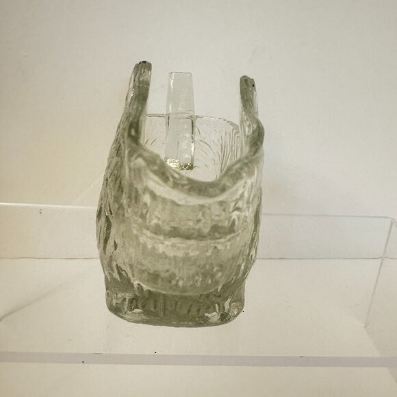 Vtg Scottie Dog Creamer 1930s Clear Glass Caddy Post Cereal Promotion L.E. Smith - Picture 3 of 7